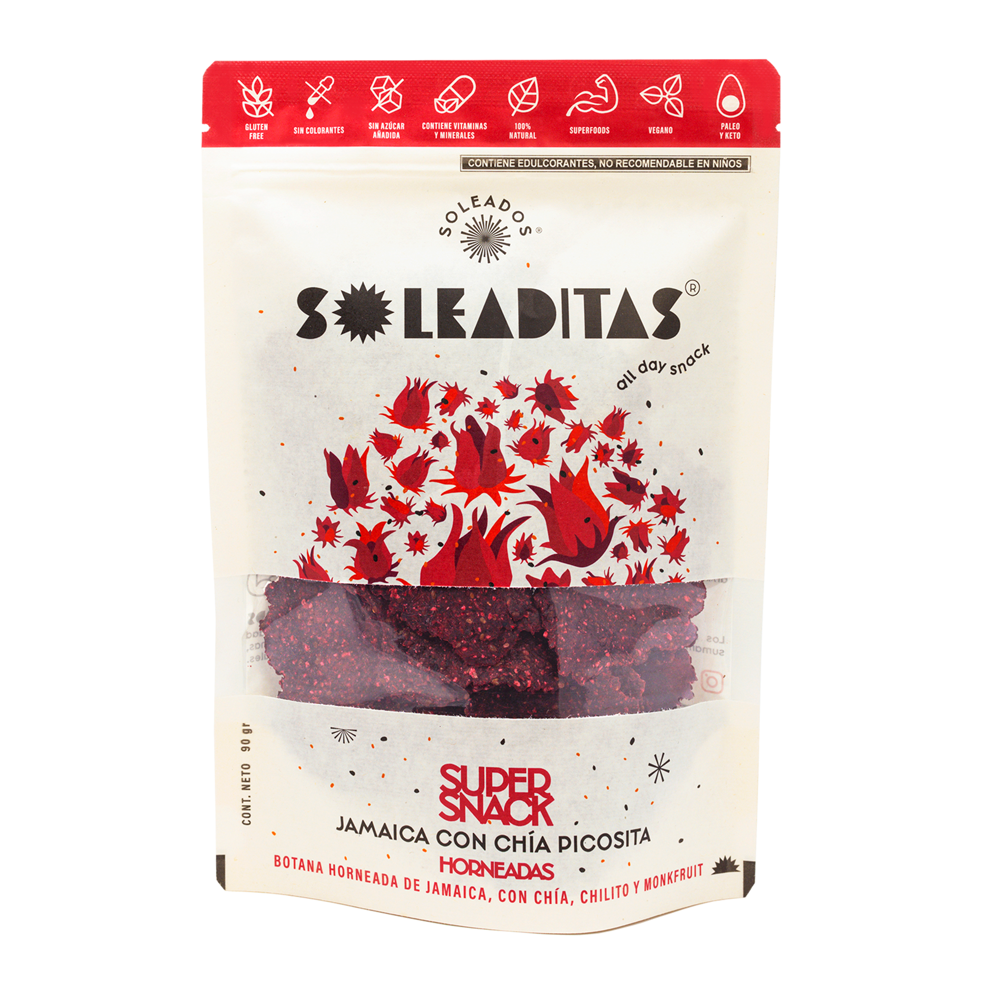 Chips de Jamaica con Chía y Chilito