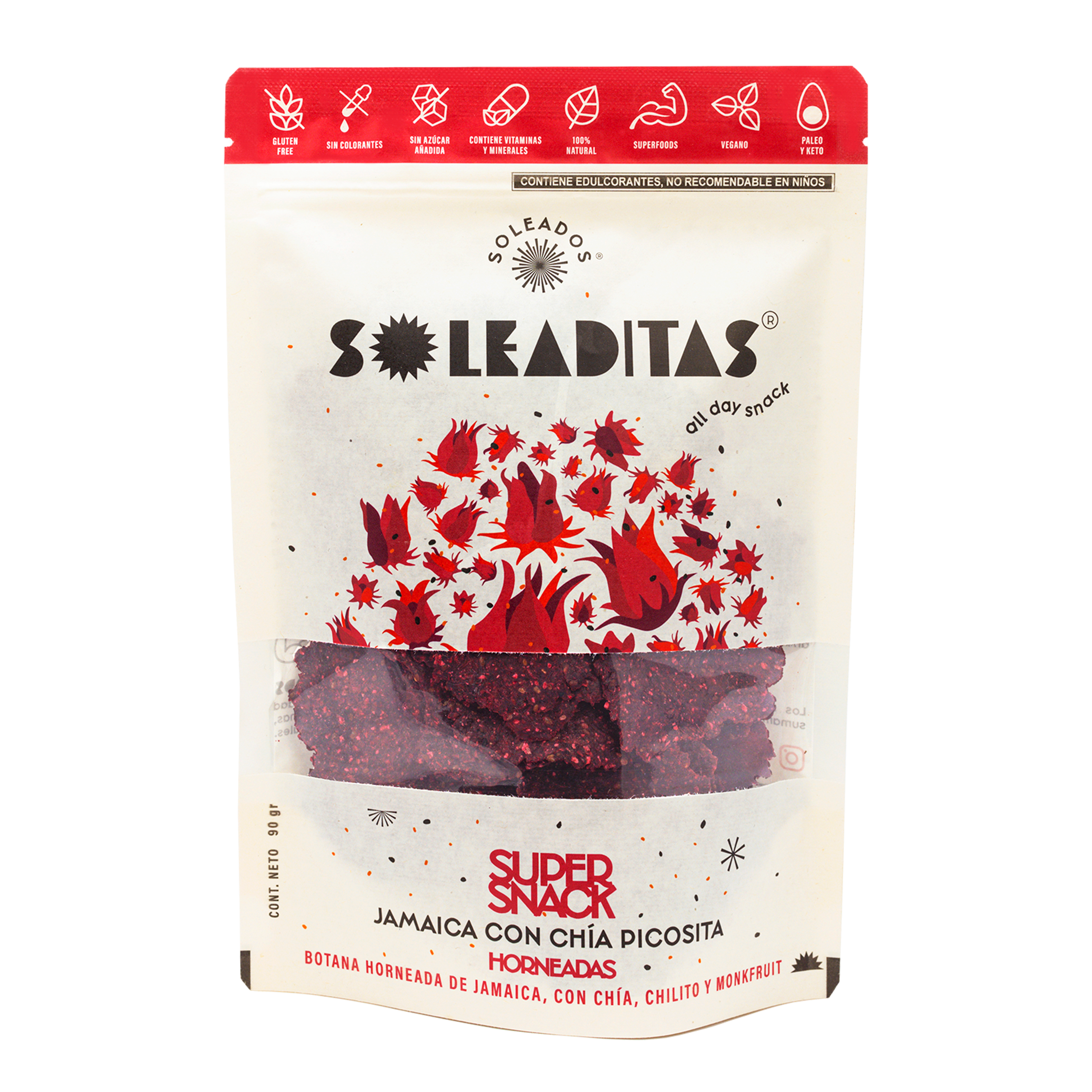 Chips de Jamaica con Chía y Chilito