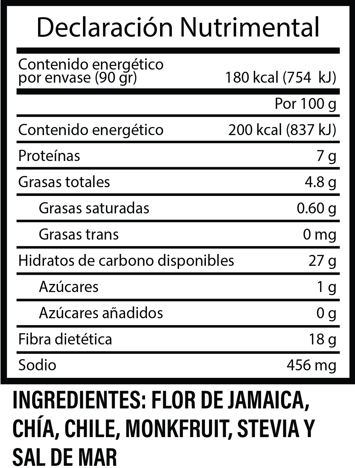 Chips de Jamaica con Chía y Chilito