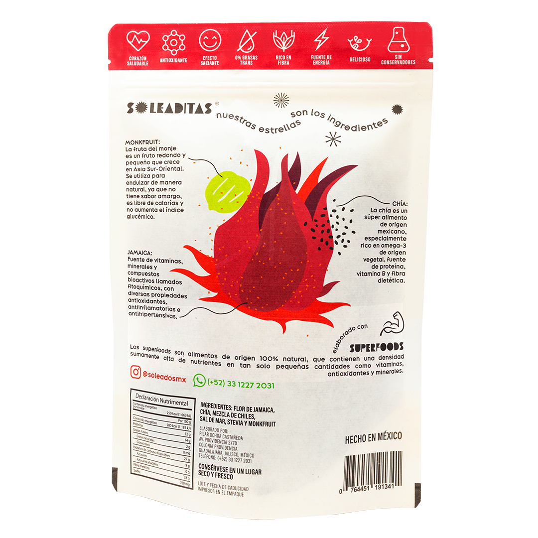 Chips de Jamaica con Chía y Chilito